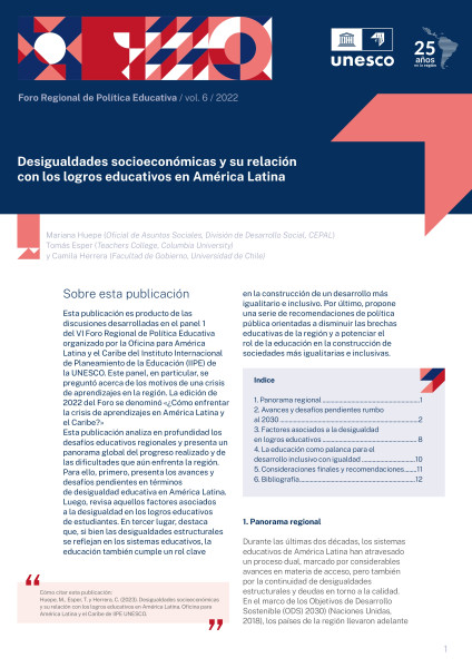 Desigualdades socioeconómicas y su relación con los logros educativos en América Latina