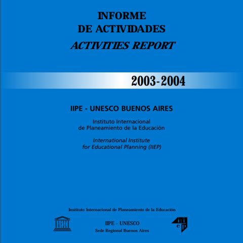 Informe de actividades 2003-2004