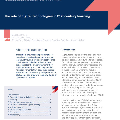 The role of digital technologies in 21st century learning